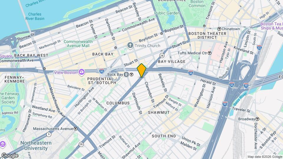 288 Columbus Ave, Unit 503 Mapa y Detalles de la Ubicación