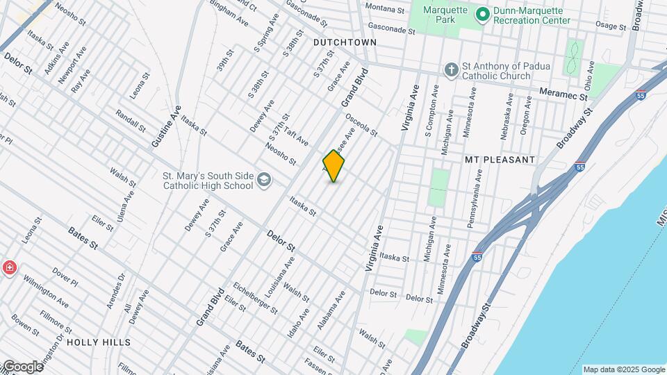 4633 Louisiana Ave Map and Location Details