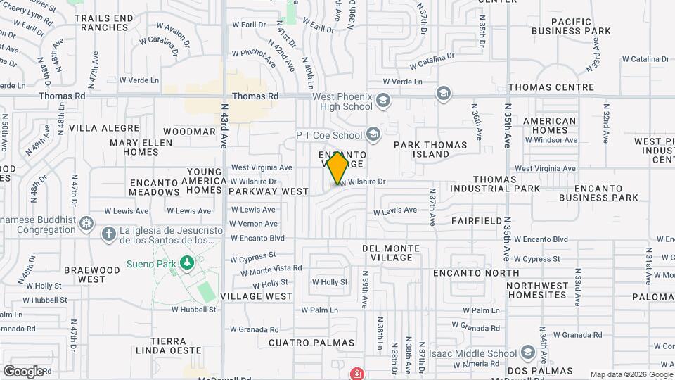 3937 W Wilshire Dr Map and Location Details