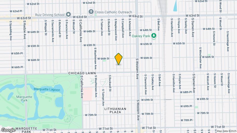 6635 S Maplewood Ave Map and Location Details