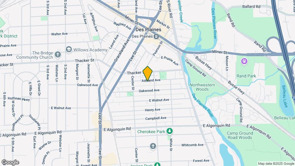 1465-1469 Ashland Ave Mapa y Detalles de la Ubicación