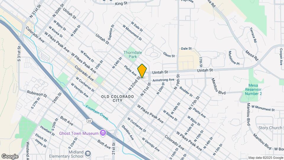 2127 W Platte Ave Map and Location Details