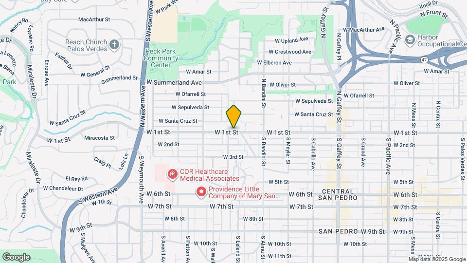 1158 W 1st St Map and Location Details