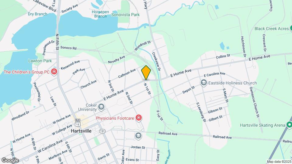 601 E Home Ave Map and Location Details