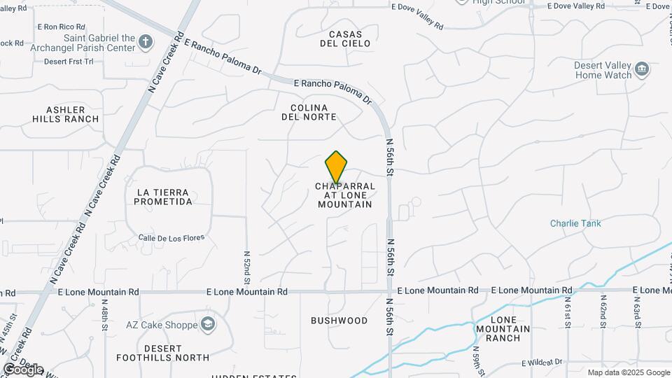 5410 E Calle de Las Estrellas Rd Map and Location Details