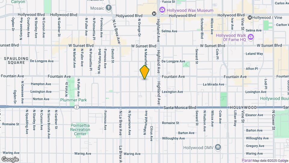 1243 N Mansfield Ave Map and Location Details
