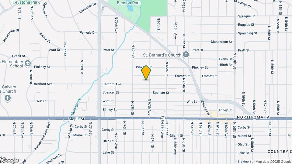 6762 Bedford Ave Map and Location Details