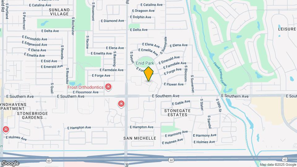 5336 E Flower Ave Map and Location Details