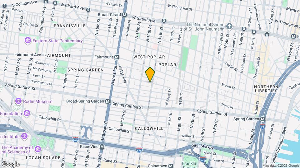 638 N 11th St Map and Location Details