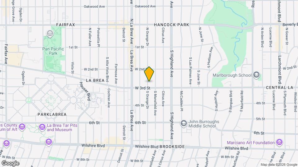 258 S Orange Dr Map and Location Details