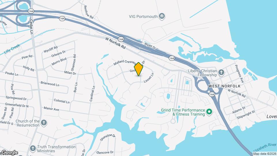 4505 Mallard Crescent Map and Location Details