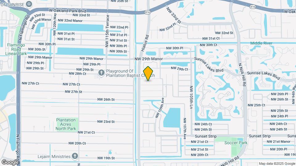 11075 NW 27th Pl Map and Location Details