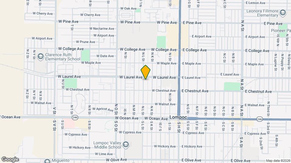324 N L St Mapa y Detalles de la Ubicación