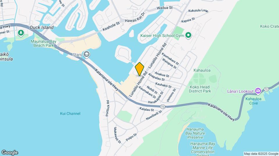 282 Lunalilo Home Rd Map and Location Details