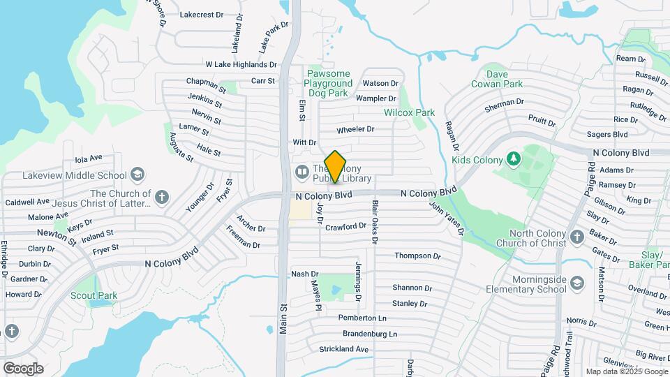 4804 N Colony Blvd Map and Location Details