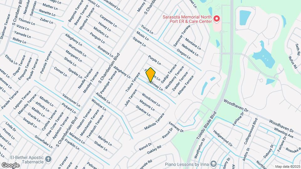 1465 Urmey Ln Map and Location Details