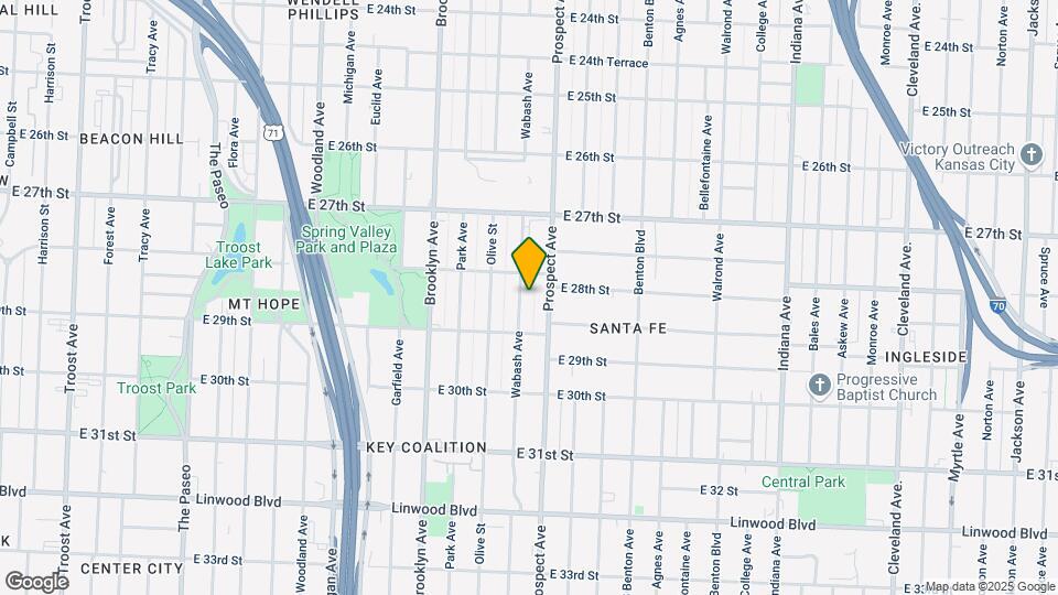 2821 Wabash Ave Map and Location Details