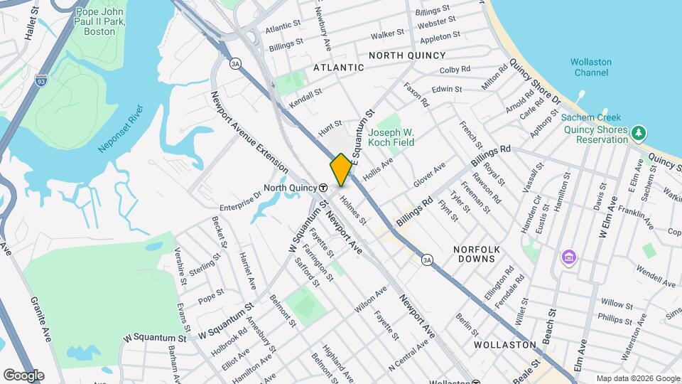 22 W Squantum St Map and Location Details