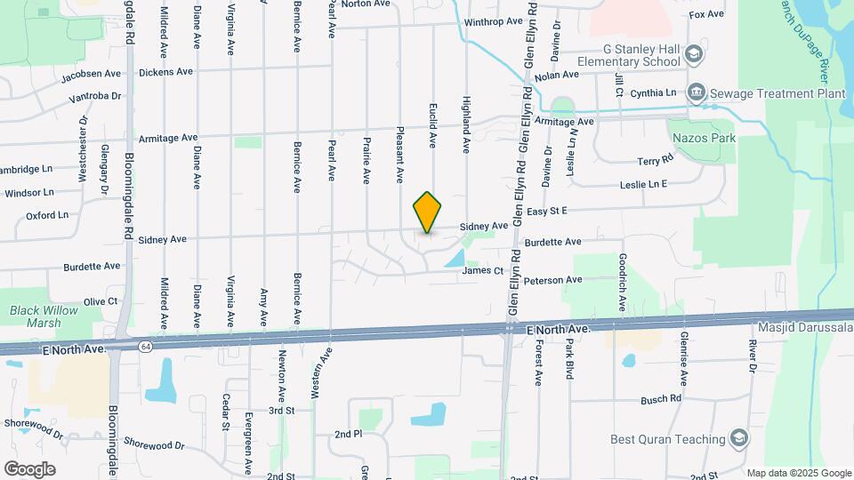 495 Sidney Ave Map and Location Details