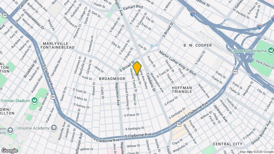 3820 Delachaise St Map and Location Details