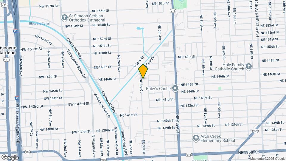 14605 NE 3rd Ct Map and Location Details