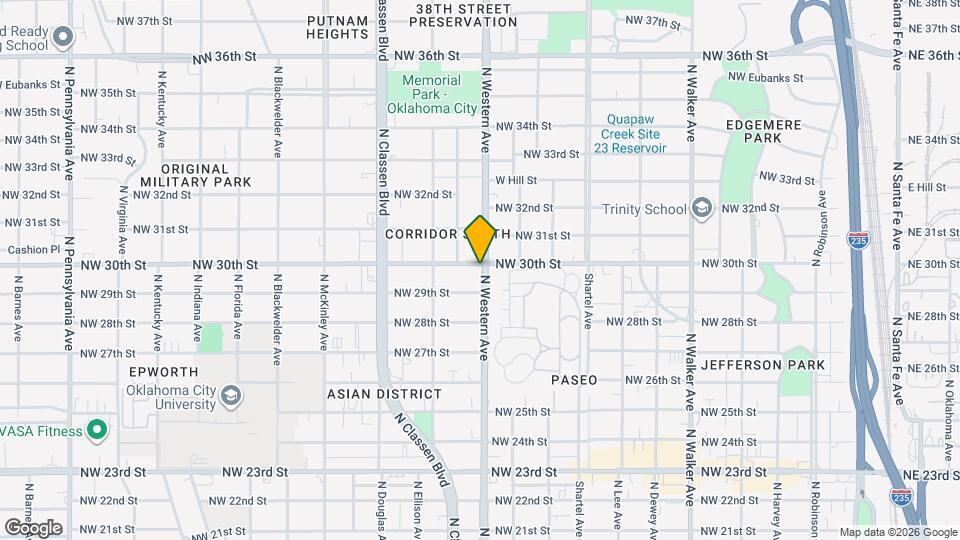 1100 NW 30th St Mapa y Detalles de la Ubicación