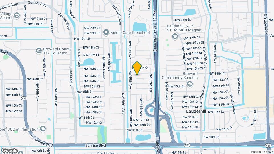 5425 NW 16th Ct Map and Location Details