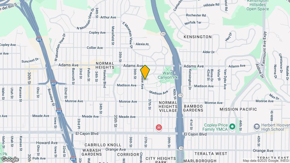 4609 E Mountain View Dr Map and Location Details