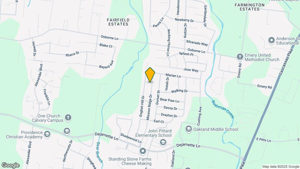 2627 Mission Ridge Dr Map and Location Details