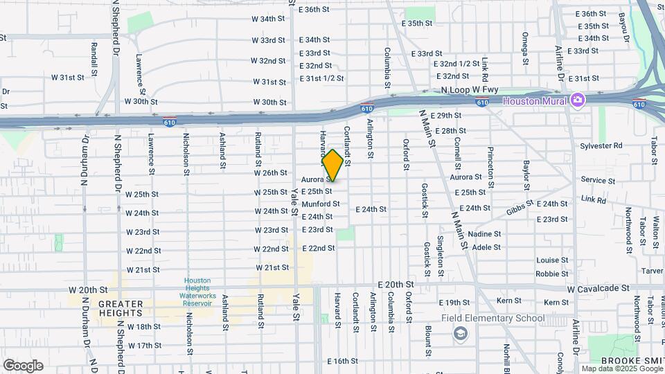205 E 25th St Map and Location Details