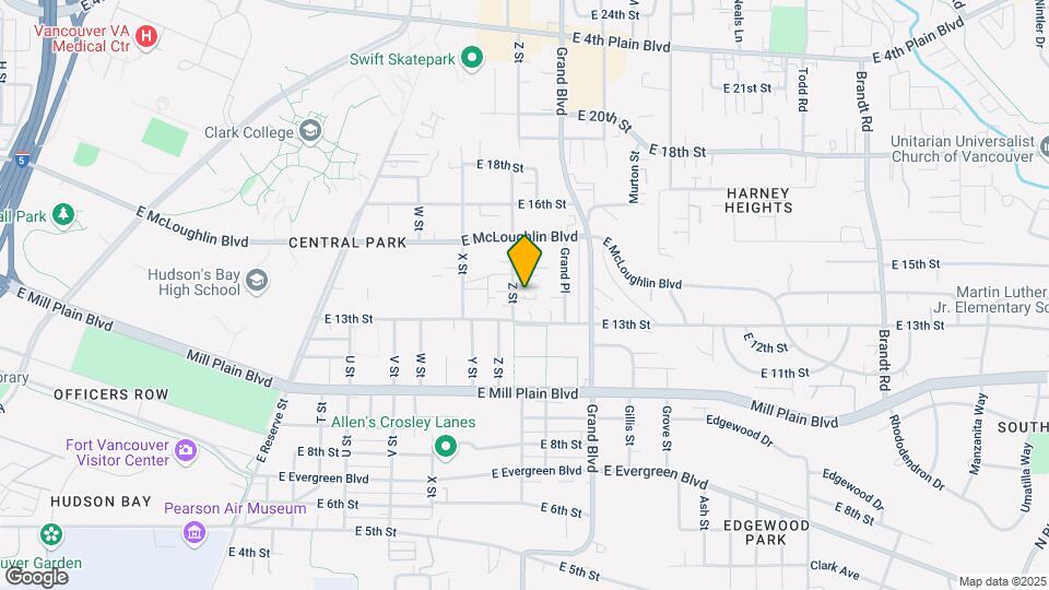 1327 Z St Map and Location Details