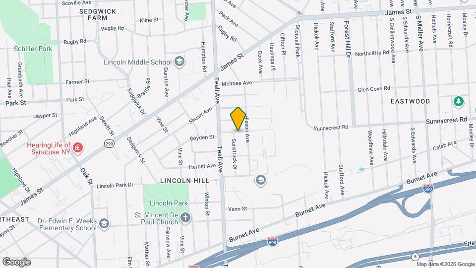 416 Boyden St Map and Location Details