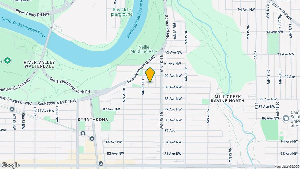 9928 89 Av NW Map and Location Details