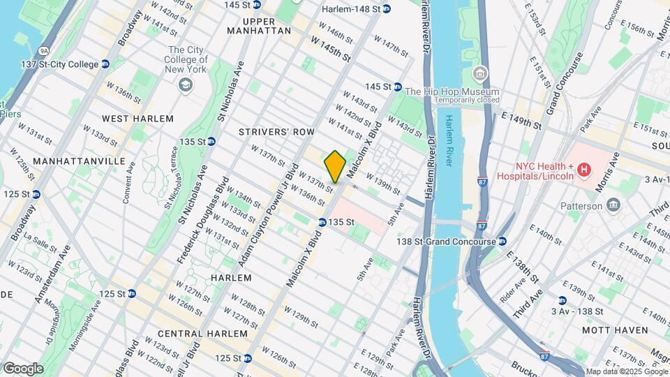 539 Lenox Ave Mapa y Detalles de la Ubicación