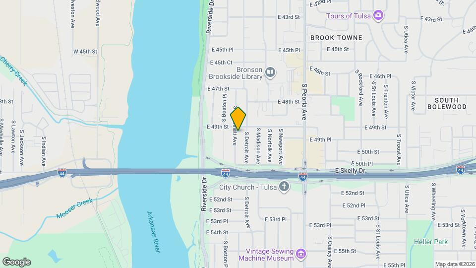 4911 S Cincinnati Ave Map and Location Details