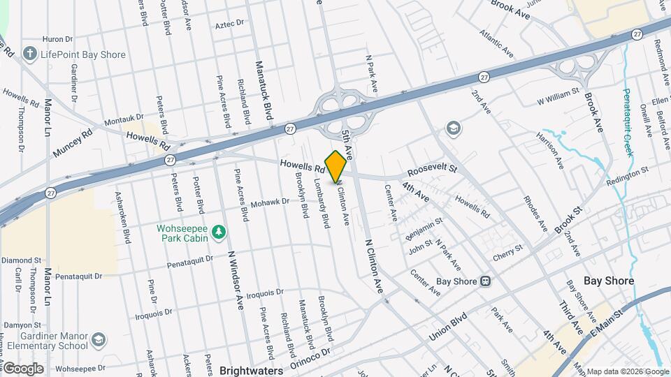 202 N Clinton Ave, Unit ground floor Map and Location Details