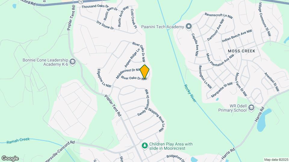 10886 River Oaks Dr NW Map and Location Details