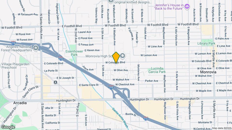 870 W Colorado Blvd Map and Location Details
