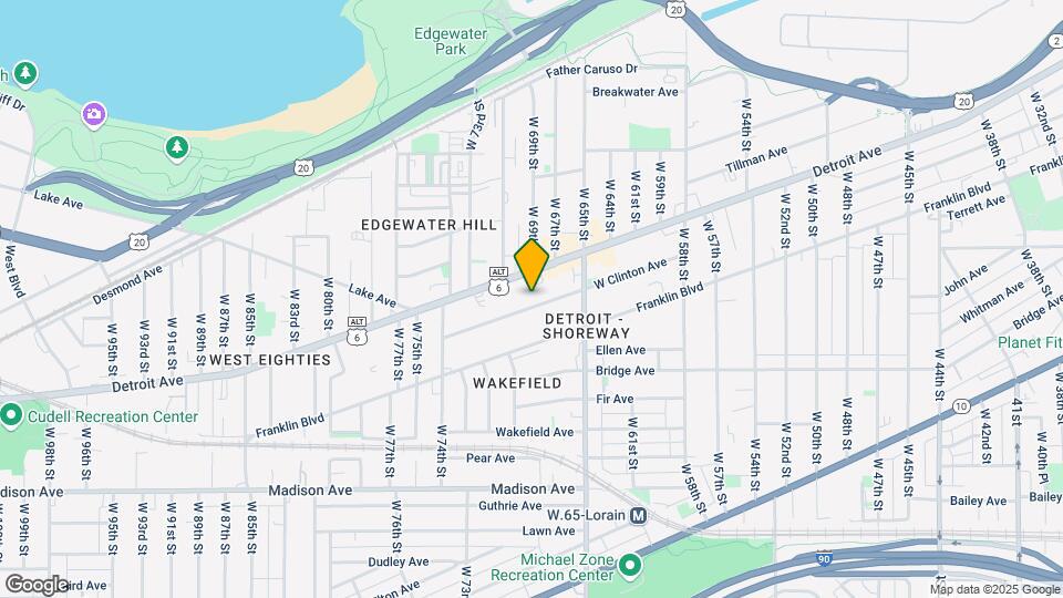 6804 W Clinton Ave Map and Location Details