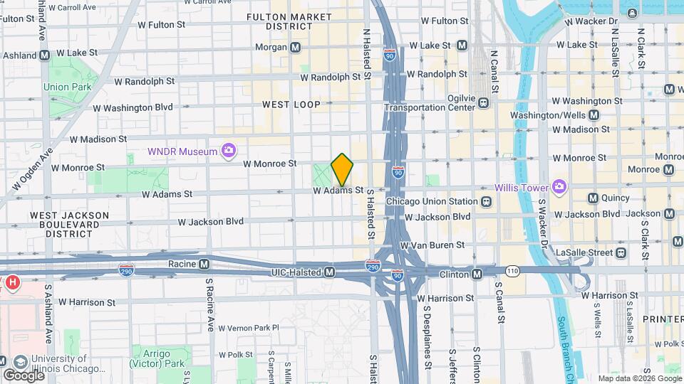 843 W Adams St Map and Location Details