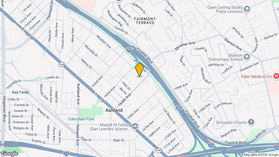 16385 Gordon Way Map and Location Details