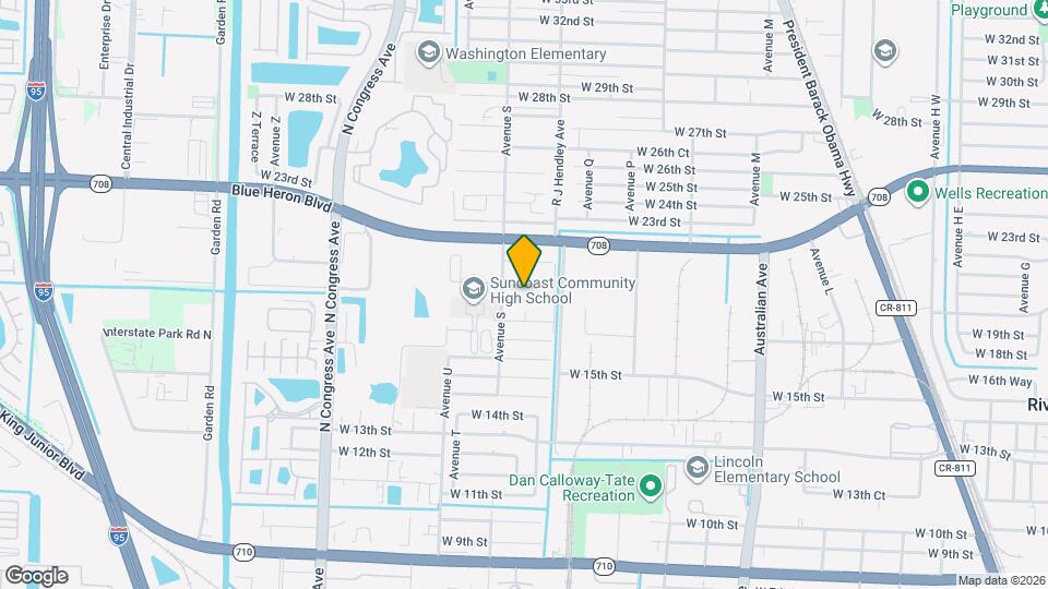 1556 W 20th St Map and Location Details