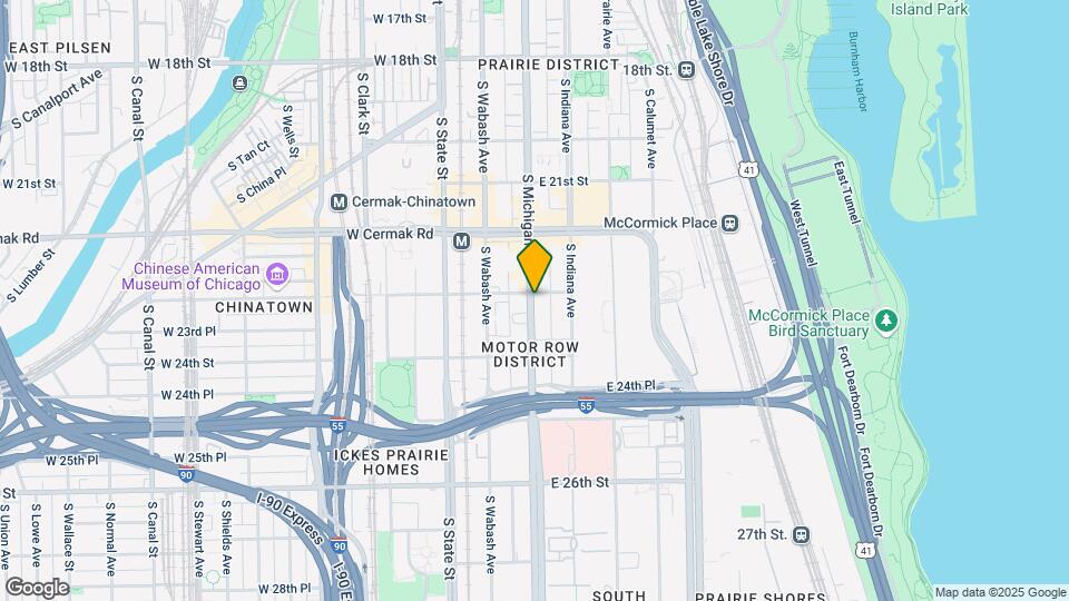 2307 S Michigan Ave Map and Location Details