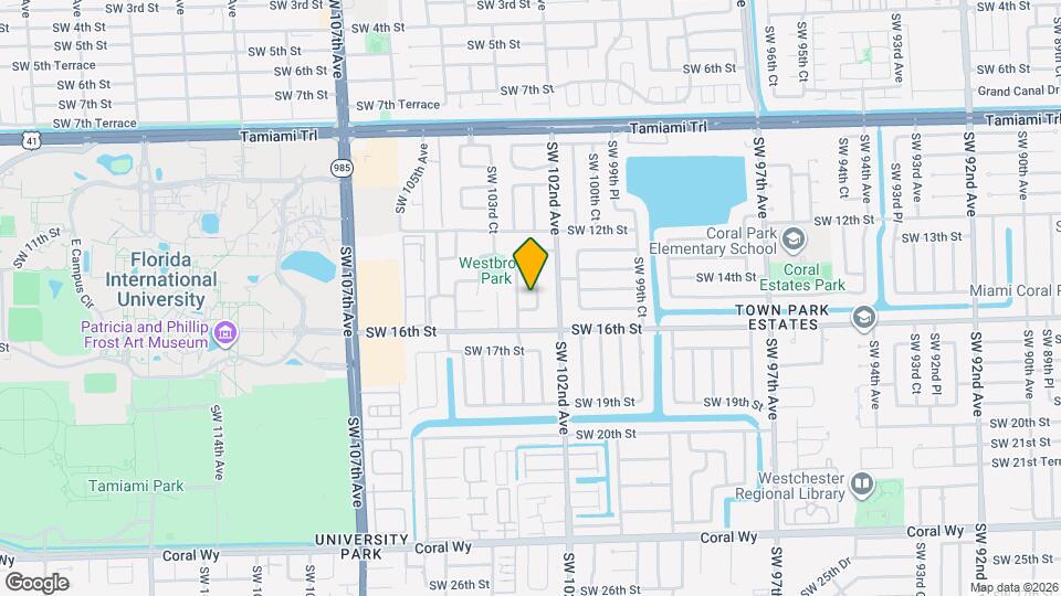1430 SW 102nd Ct Map and Location Details