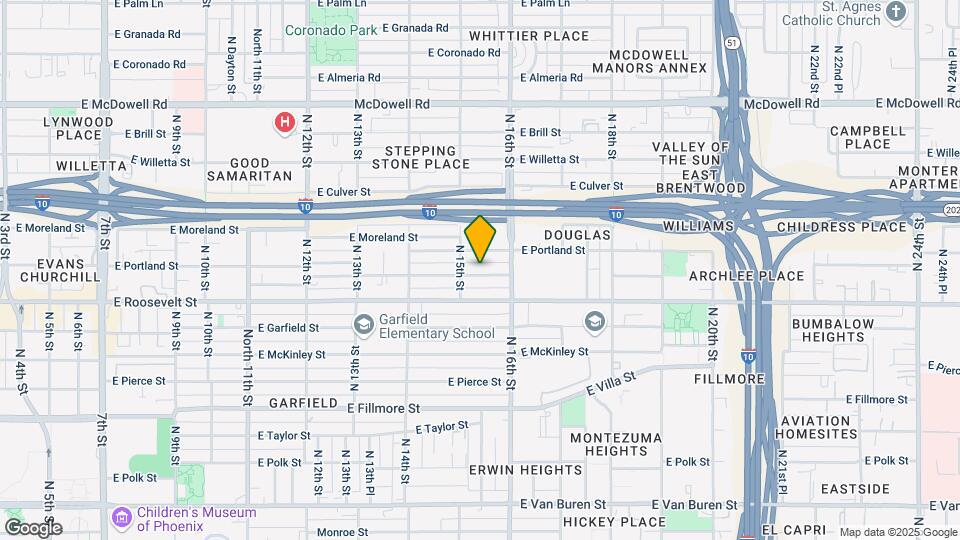 1518 E Diamond St Map and Location Details