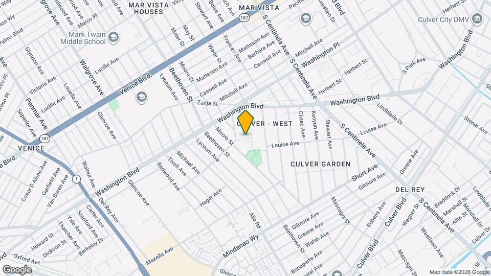 4111 Wade St, Unit Apt D Mapa y Detalles de la Ubicación