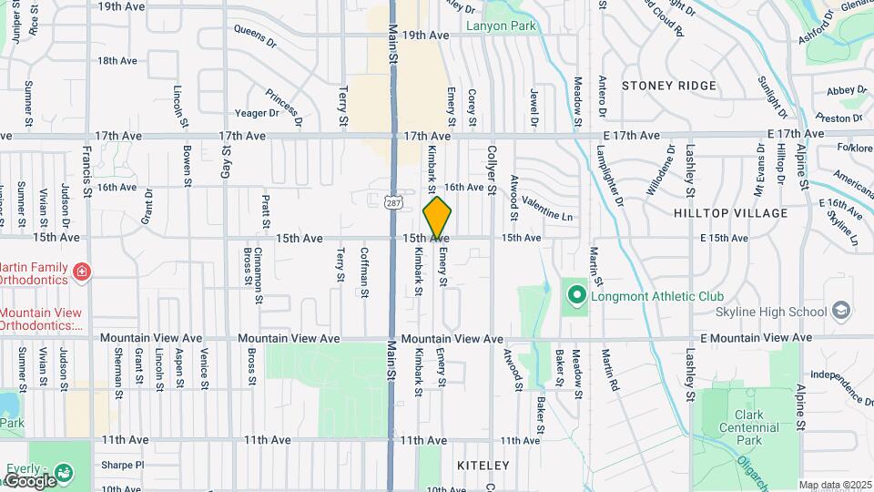 1441 Emery St Map and Location Details