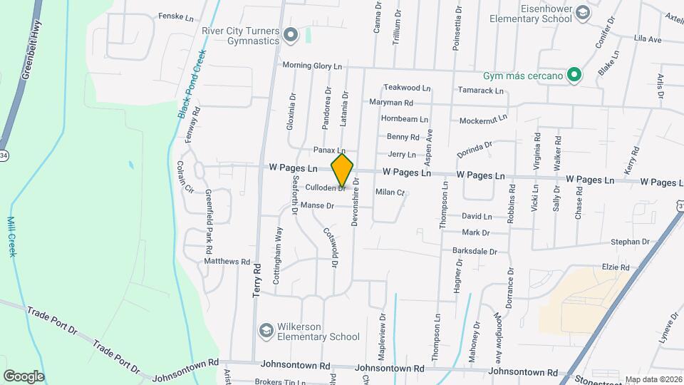 6104 Culloden Dr Map and Location Details