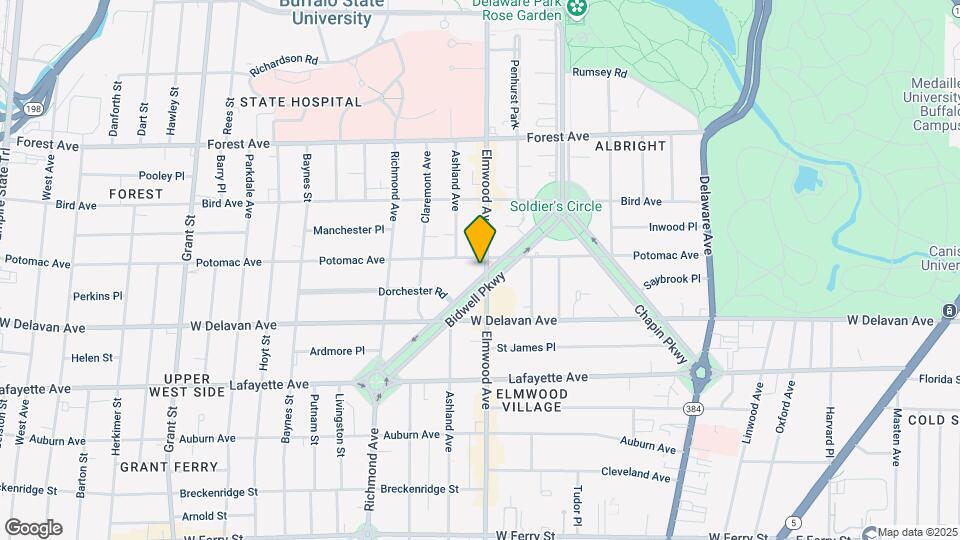 976 Elmwood Ave Map and Location Details