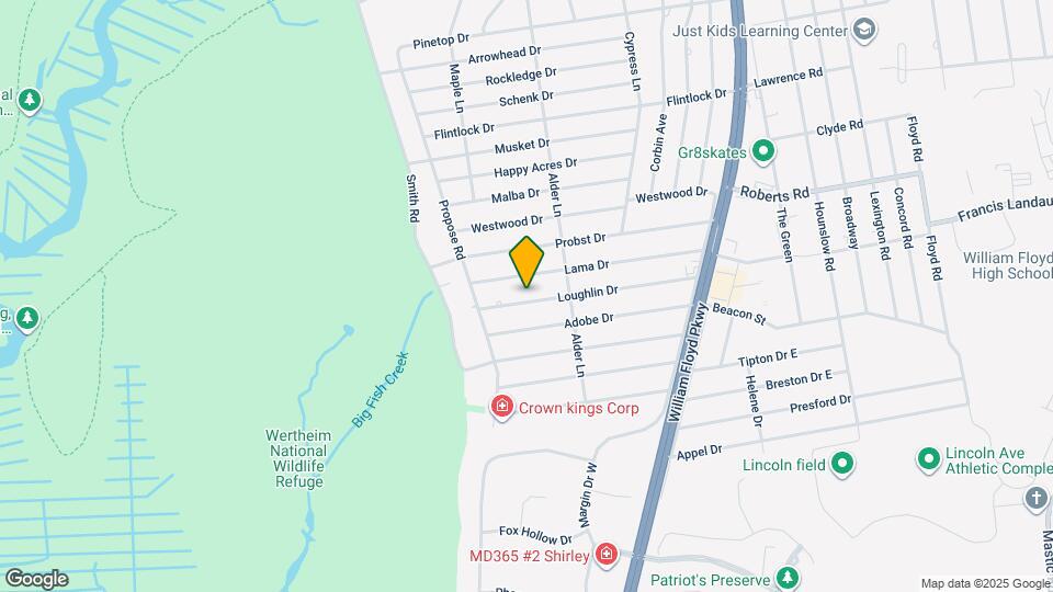 13 Loughlin Dr, Unit Basement Apt Map and Location Details